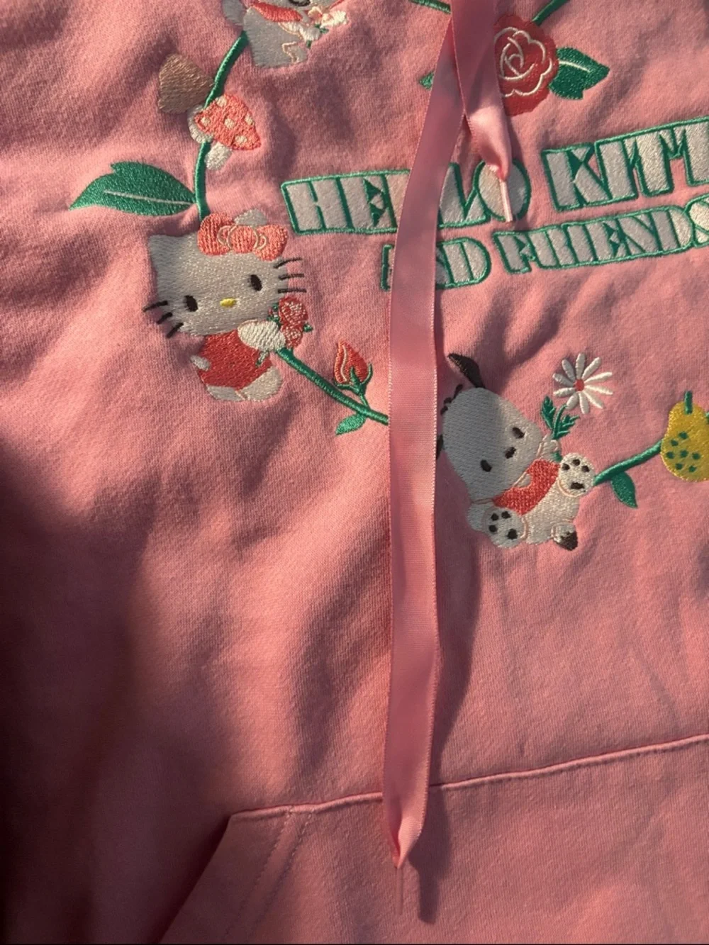 Hello Kitty Pink Cozy Fleece-Lined Hoodie